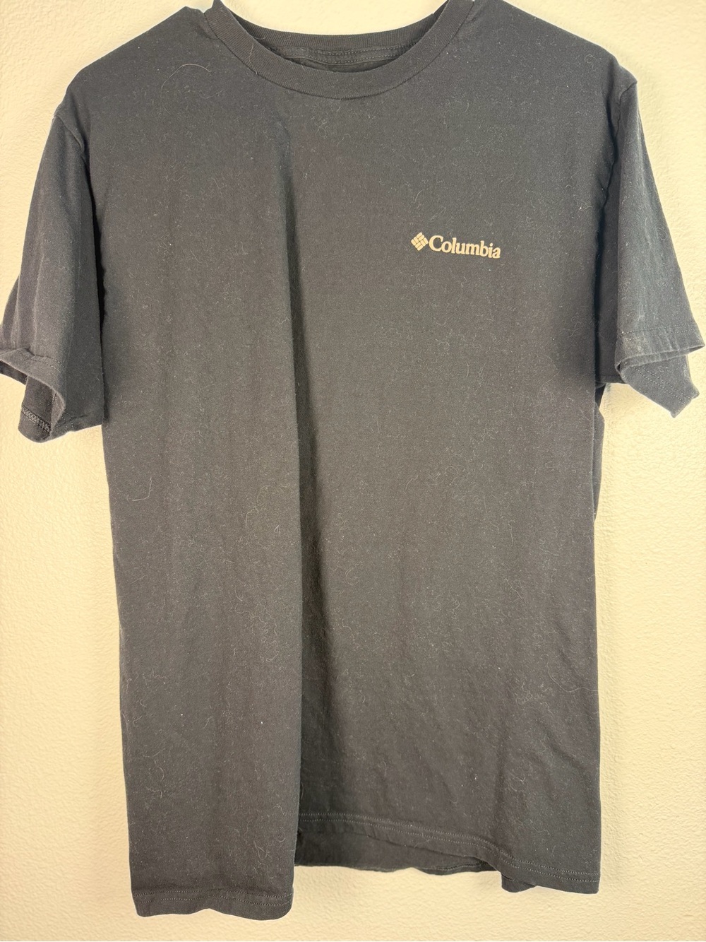 Columbia Black Short Sleeve Tee with Small Chest Logo